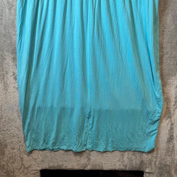 Athleta Santorini Cinch‎ Dress Sz 2X Athleisure Athletic Gulf Green Blue - Picture 4 of 8